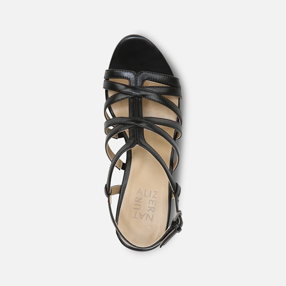 Naturalizer Baylor Dress Sandals Black Size 10 - Picture 3 of 6